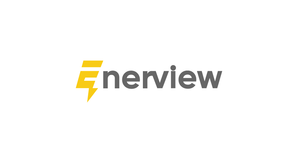 Diseño imagen corporativa enerview - Logo enerview fondo blanco